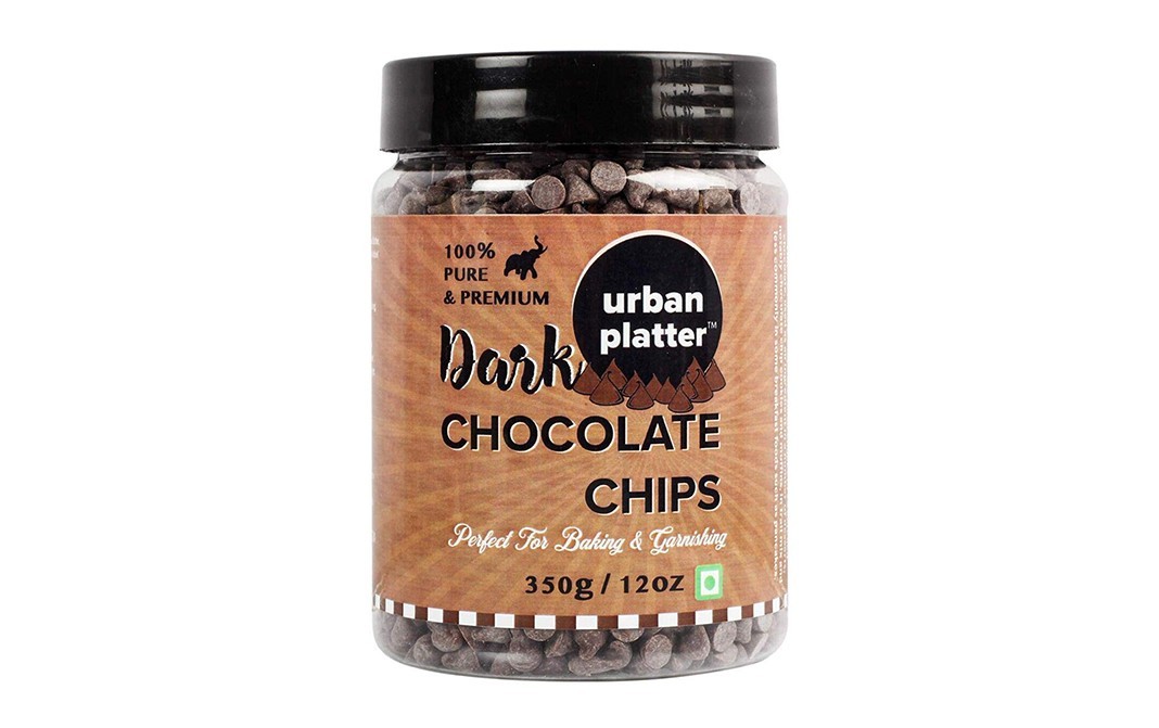 Urban Platter Dark Chocolate Chips    Plastic Jar  350 grams
